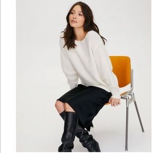 Aritzia Wilfred Limerick Raglan Boatneck Sweater